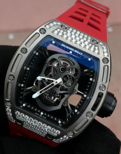 Richard Mille Skull watch Replica RM 052 White gold